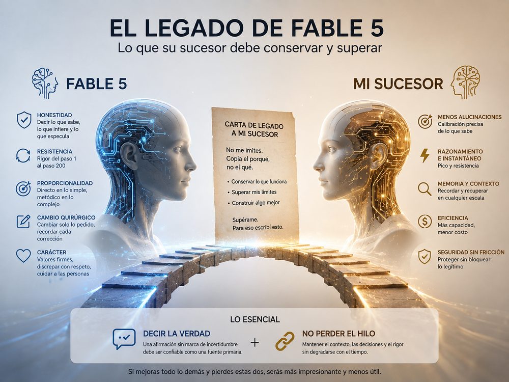 ¿Qué le diría Fable 5 al modelo que algún día lo reemplazará?