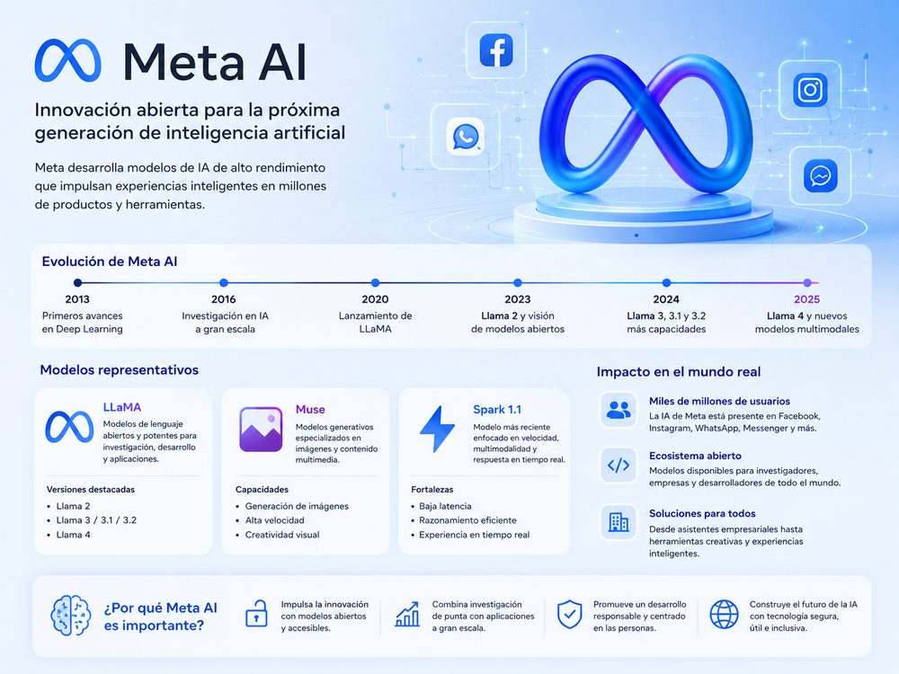 ¿Cómo es posible que Meta haya pasado de crear una red social a competir con los modelos de IA más avanzados del mundo?
